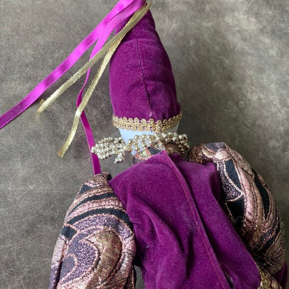 VINTAGE Porcelain Harlequin Bendable Doll Collectable - Picture 14 of 14